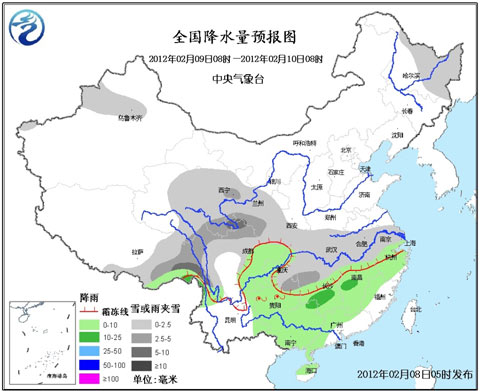 冷空氣影響趨于結束 北方回溫 南方多雨雪