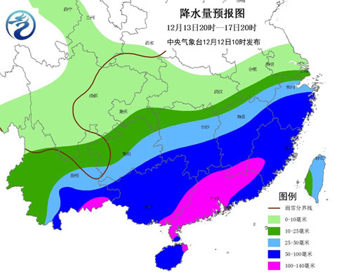 南方將有較強(qiáng)降雨 部分雨量接近或超過歷史同期極值