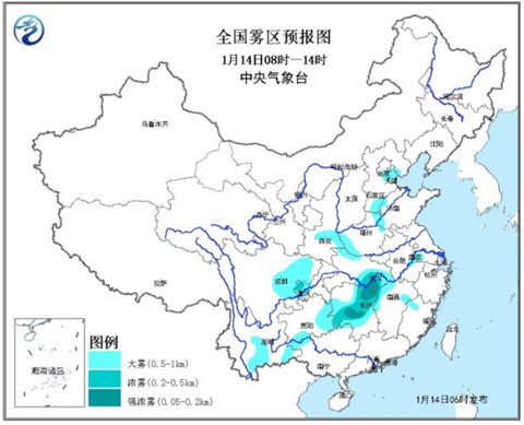 華北黃淮霧霾持續(xù) 內(nèi)蒙古吉林有降雪