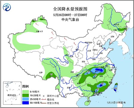 長江中下游地區(qū)降雨增強(qiáng) 【5省】迎暴雨