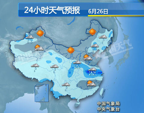 蘇皖強(qiáng)降雨集中 南方迎今年來(lái)最強(qiáng)高溫