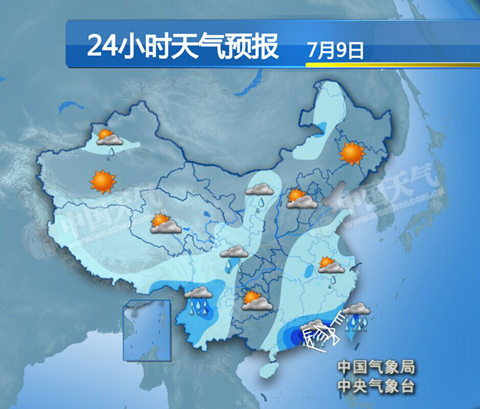 我國西部多降雨 江淮江南濕涼天氣緩解